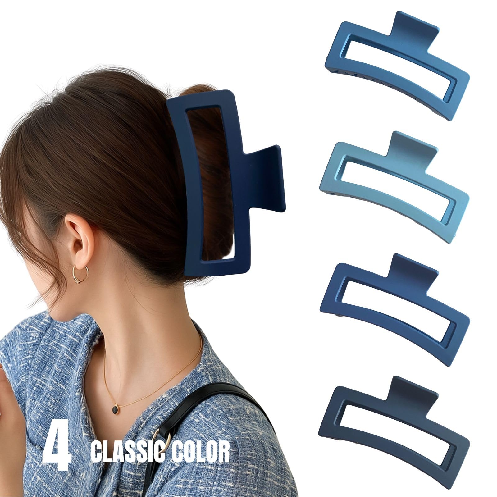 ZYTJ clip holding a full bun showing comfortable, lasting support
