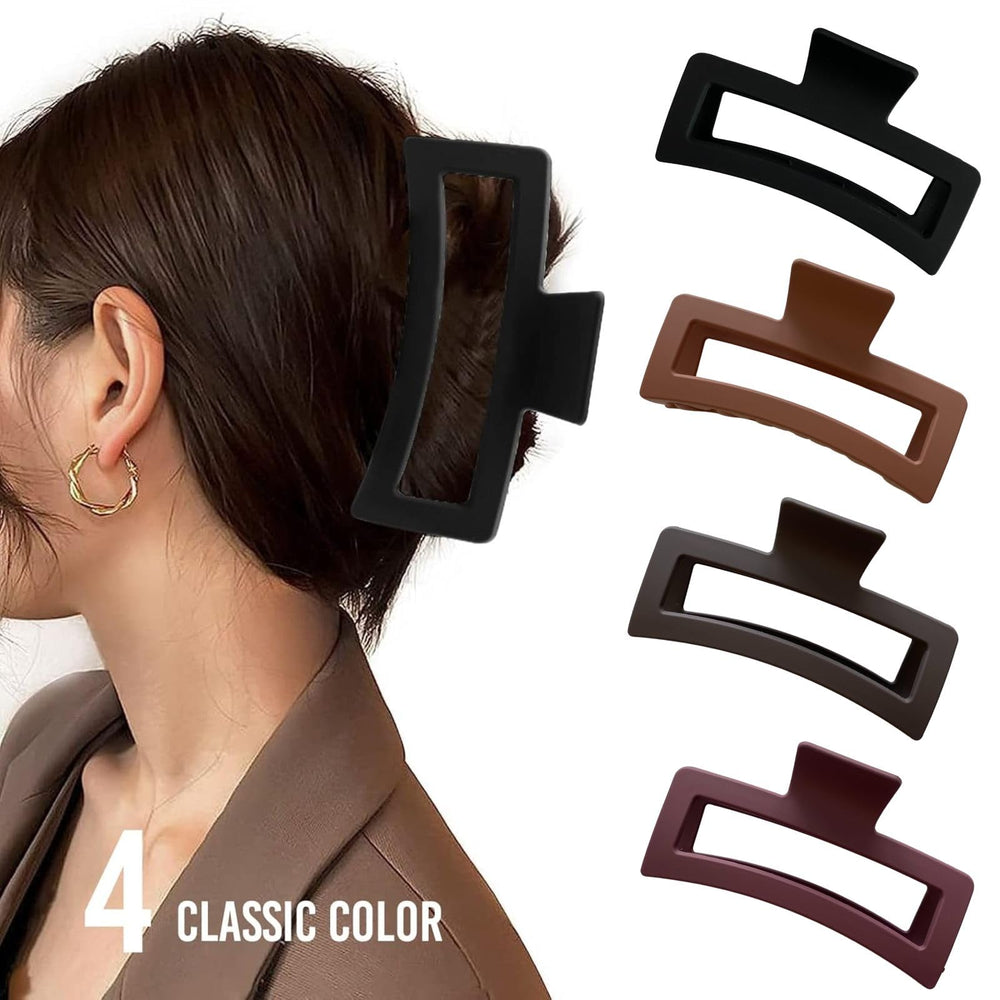 ZYTJ model wearing clip in half-up style highlighting quick everyday styling benefit