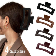 ZYTJ model wearing clip in half-up style highlighting quick everyday styling benefit
