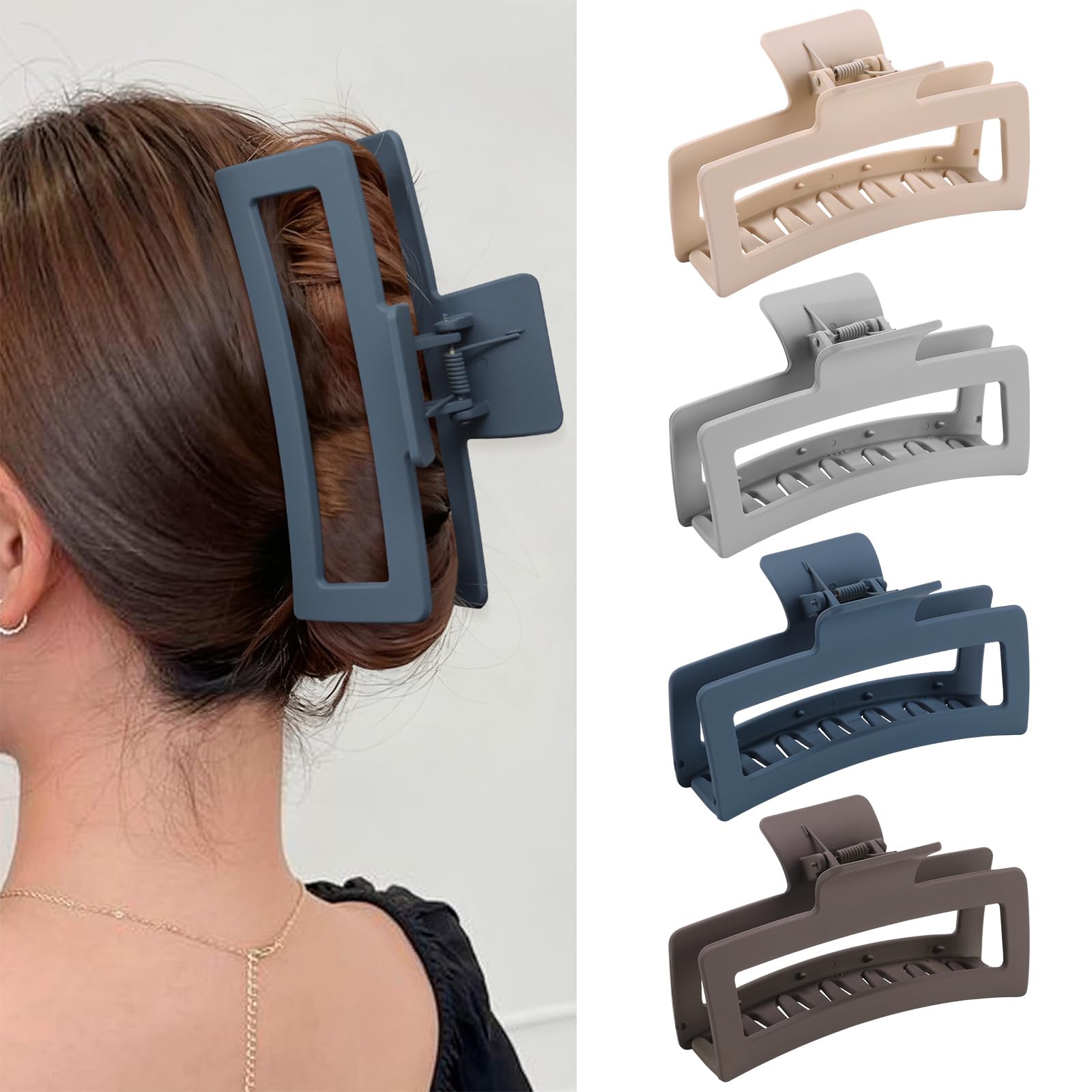 ZYTJ front view of XL claw clip showing secure closure and hold