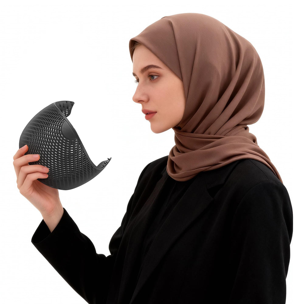 ZZUOMS front packaging showing two black hair grip bands and compact carrying benefit